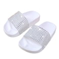 thumbnail image 4 of Kids Flip Flops Sandals Toddler Girls Shining Slides Soft Bottom Anti Slip Shower Beach Pool Shoes Slip on Summer Slippers White 1.5M(35), 4 of 7