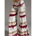 thumbnail image 4 of Two Piece Casual Set With Tie-Dye Wide Leg Pants And Women's Turtleneck Vest, 4 of 6