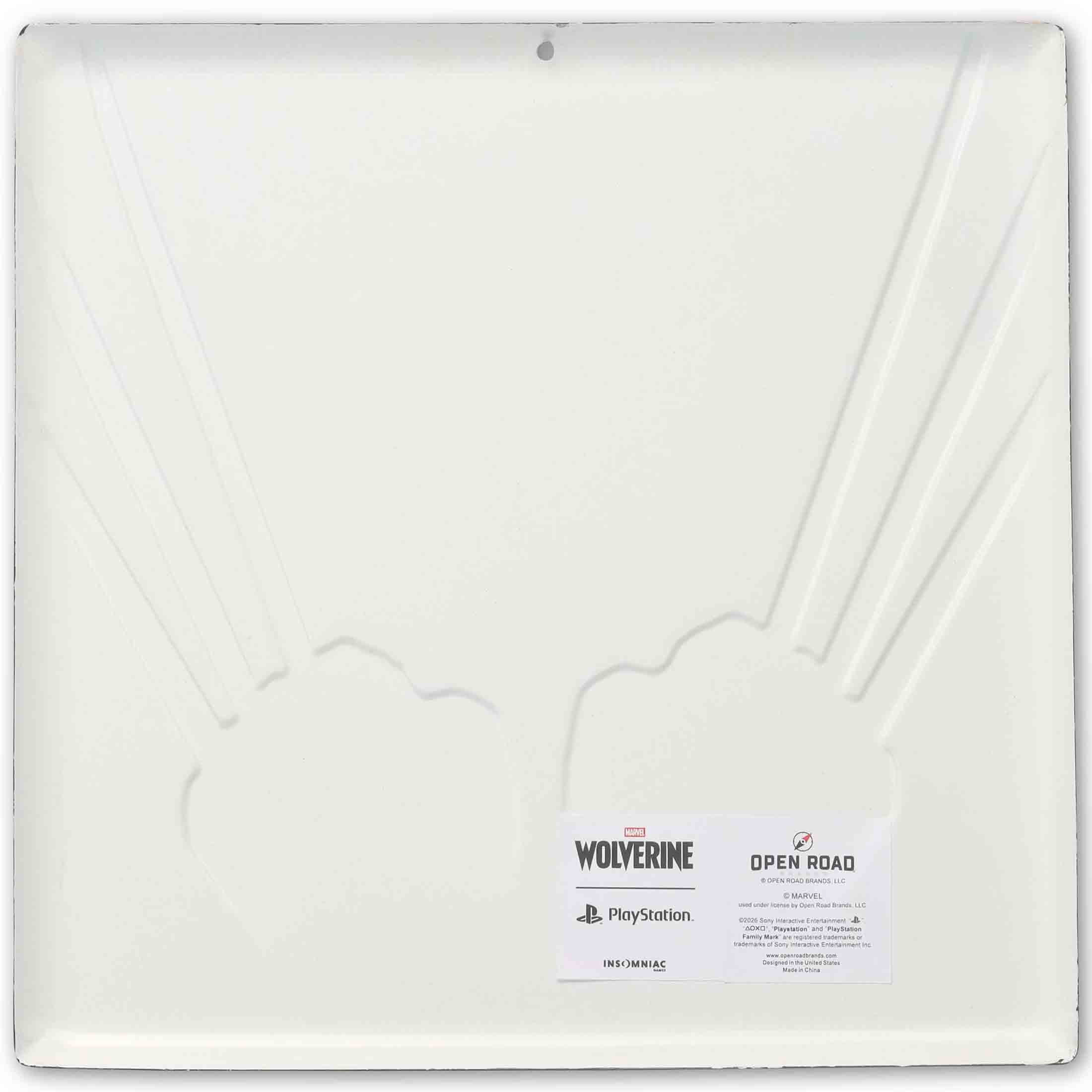 Marvel Wolverine PlayStation Embossed Metal Wall Art for Teens and Adults