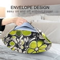 thumbnail image 4 of Yayeee Pillowcase Standard Size Set of 2 Satin Wrinkle Resistant Pillow Case, Beige Flower Pattern, 4 of 8