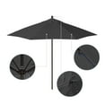 thumbnail image 2 of California Umbrella Venture 9' Bronze Market Umbrella in Black, 2 of 5