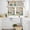 Beige, variant on Kitchenware Kitchen Curtains Sets for Windows 36 Inch Length, Vintage Kitchen Cooking Tool Retro Beige Rod Pocket Window Treatments Tier Curtains and Valances Set for Bedroom/Bathroom