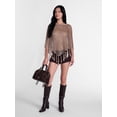 thumbnail image 2 of Madden NYC Women's Sequin Poncho, Sizes XS-XXL, 2 of 5