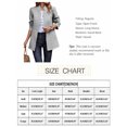 thumbnail image 6 of NAYTOAO Women Stand Collar Open Front Long Sleeve Lined Wool Blend Coat Casual Outerwear, 6 of 6