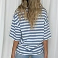 thumbnail image 5 of frariair Graphic Color Block Tee Featuring Relaxed Pullover Style And Breathable Fabric Perfect For Everyday Wear Blue, 5 of 7