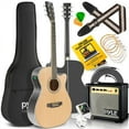thumbnail image 1 of Pyle Electric Acoustic Cutaway Full Scale Spruce Wood Guitar Kit w/ Amp, 1 of 7