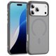 thumbnail image 1 of For iPhone 17 Pro Case PC + TPU Skin Touch Anti-drop Phone Cover Compatible with MagSafe - Grey+Blac, 1 of 5