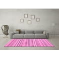 thumbnail image 3 of Ahgly Company Indoor Rectangle Abstract Pink Modern Area Rugs, 2' x 4', 3 of 4