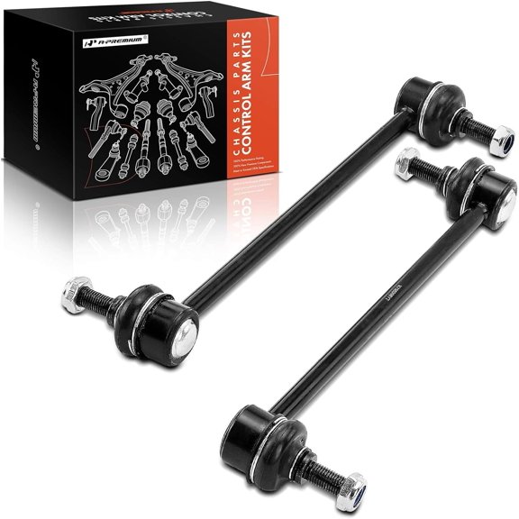 A-Premium 2 x Front Sway Bar Link Stabilizer Link Kit Compatible with Nissan Cube 2009-2014, Versa 2007-2019, Versa Note 2014-2019, Replace# K750098, 54618AX401