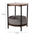 thumbnail image 1 of Table Ronde d'Extrémité Highmore Noah W/stockage-Noyer, 1 of 4