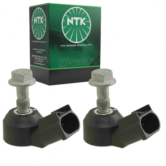 2 pc NTK Ignition Knock Detonation Sensors compatible with GMC Sierra 2500 HD 6.0L V8 2007-2019