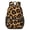 Black and Brown, variant on Black and Brown Leopard Print 17" School Backpacks for Teens,Waterproof Oxford Fabric,S-Shape Padded Straps for School,Travel,Hiking,Camping