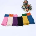 thumbnail image 6 of Dyfzdhu Women Fall Winter Contrast Color Pineapple Pattern Knit Warm Half Gloves, 6 of 7