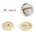 thumbnail image 5 of 20 Pairs Seat Belt Button Buckle Stop - Universal Fit Stopper Kit Beige, 5 of 8