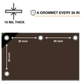 thumbnail image 4 of Heavy Duty Brown Tarp - 5 MIL Multipurpose UV Resistant Tarp Size: 9ft x 12ft (2 Pack), 4 of 7