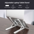 thumbnail image 2 of Mistaha Adjustable Laptop Tablet Stand Multi-angle Laptop Holder Portable & Foldable Laptop Riser for 10-17'', 2 of 8