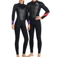 thumbnail image 4 of Greeniant Traje de buceo Snorkeling portátil UPF 50 neopreno impermeable protección colorido kayak traje de neopreno de manga larga Deportes acuáticos Mujer Negro SG Greeniant OD020698-11, 4 of 6