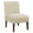 Beige, variant on Cterwk Upholstered Accent Chair with Wood Legs, Fabric Armless Side Chair for Living Room, Bedroom, Office, Beige