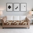 thumbnail image 7 of TSOVTHRID Brown Cow Pattern Soft Couch Cover for 3 Cushion Sofa Stretch Washable Pet Couch Seat Covers Non Slip Cushion Covers for Couches Sofas with Elastic Band, 24x24 Inch, 7 of 7
