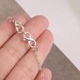 thumbnail image 5 of Lancharmed Silver Bracelet Necklace Extenders Silver Plated 8 Double Loop Bracelet Clasp Jewellery Clasp Necklace Extenders for Women 2Pcs Teacher Gifts, 5 of 8