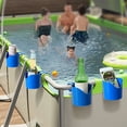 thumbnail image 6 of MMJ Pool Cup Holder Hanging Drink Caddy Splashproof Drainable Plastic Rack for Above Ground Pool Hot Tub 5.31x3.35in, 6 of 6