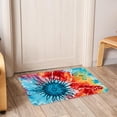 thumbnail image 6 of Tie Dye Polyester Door Rugs - Non-Slip Floor Rugs - Machine Washable Area Rugs, 6 of 6