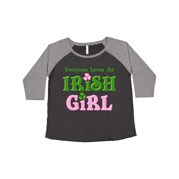 Inktastic Loves an Irish Girl Women's Plus Size T-Shirt