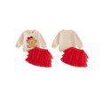 thumbnail image 2 of Conjunto navideño para niña pequeña: sudadera de manga larga + falda de tul, 2 of 8