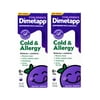 (2 pack) Children’s Dimetapp Cold & Allergy Medicine, Antihistamine, Nasal Decongestant, Grape Flavor, 4 Liquid oz