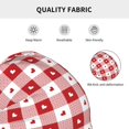 thumbnail image 4 of KLL Plaid Heart Winter Fall Beanie Knit Hats for Men & Women - Warm & Soft Stylish Toboggan Caps for Cold Weather, 4 of 6