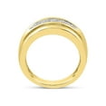 thumbnail image 3 of 14kt Yellow Gold Mens Round Diamond Wedding Channel Set Band Ring 1/2 Cttw, 3 of 4