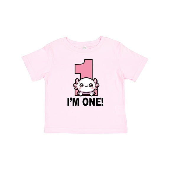 Inktastic 1st Birthday Axolotl One Year Old Girl Girls Baby T-Shirt