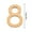 I, variant on Acrylic Number Plates for Home Decor - Gold Elegant Self-Adhesive Wall Decals, Customizable 3D Engraved DIY Name Signs for Doors, Offices & Personalized Gifts