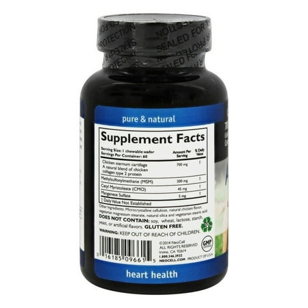 Neocell Arthropet Collagen Type 2 Plus CMO & MSM - 60 Wafers