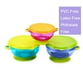 Stay Put Spill Proof Stackable Baby Suction Bowls 3 Sizes for