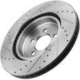 thumbnail image 5 of JADODE Brake Rotors Front 345mm Drilled & Slotted Brake Rotor & Brake Pad Kits Replacement for Chrysler 300, Dodge Challenger Charger Magnum Fits select: 2005-2006 CHRYSLER 300C TOURING, 5 of 6