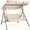 Beige, variant on GVDV 3-Person Patio Swing with Adjustable Canopy & Removable Cushion, Heavy-Duty Steel Frame Porch Swing Chair for Backyard, Garden, Deck (Brown)