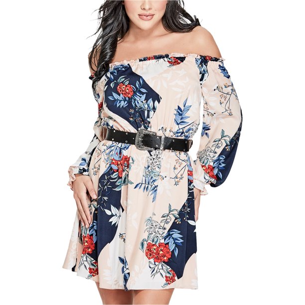 GUESS Vestido Campesino Primrose Bandana A-line para Mujer, Rosa, Pequeño Guess línea A, campesina