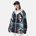 thumbnail image 3 of Lsque Astronaut Helmet Reflections UPF 50+ Lightweight Sun Protection Men's Women's Long Sleeve Shirt, Hoodie Performance -Small, 3 of 9