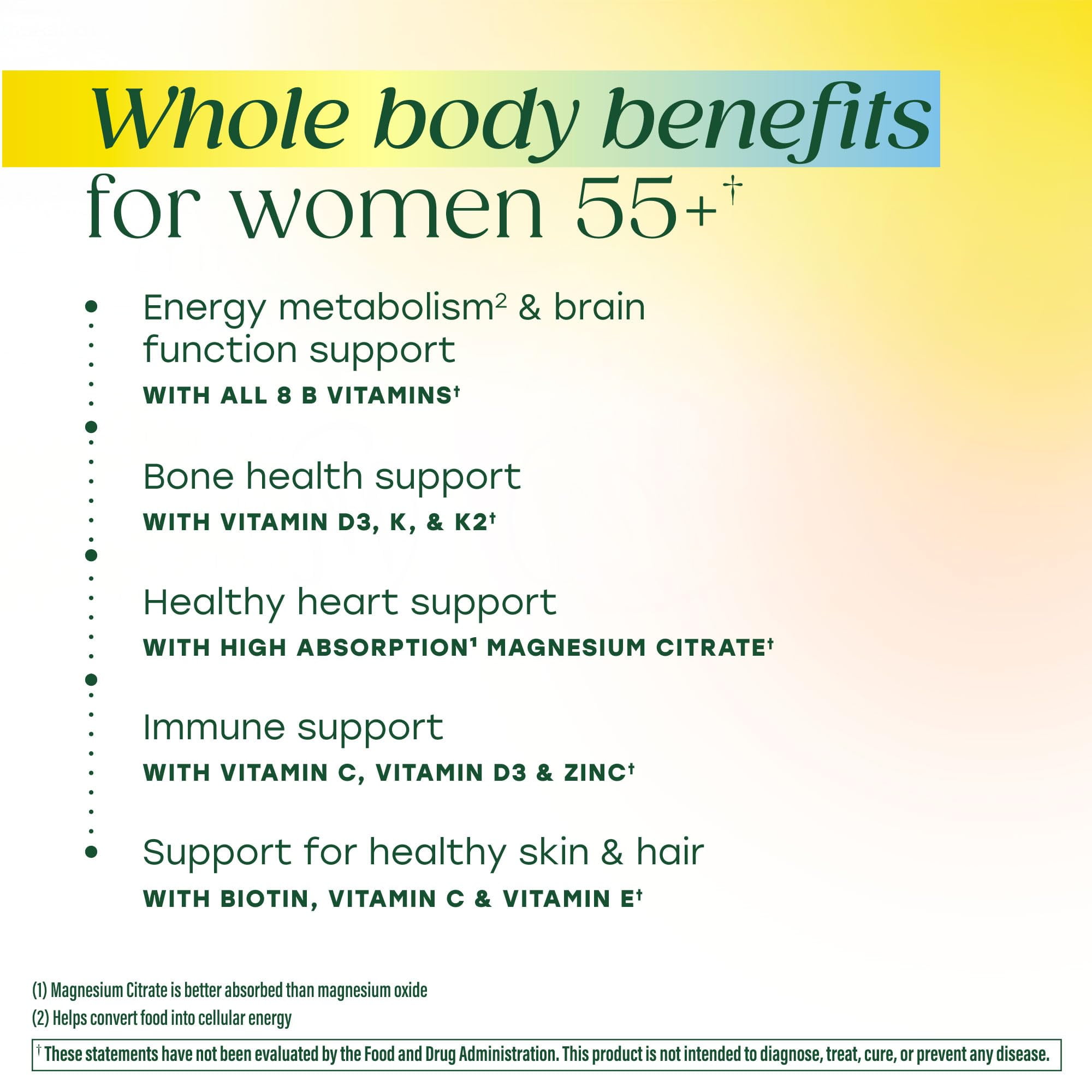 MegaFood Women’s 55+ Whole Body Multivitamin Gummies, Vegetarian, Strawberry, 30 Servings
