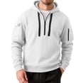 thumbnail image 4 of Luvrsol Men’s Plain Hooded Pullover Sweatshirt Solid Long Sleeve Everyday Athleisure Hoodie S-3XL, 4 of 6