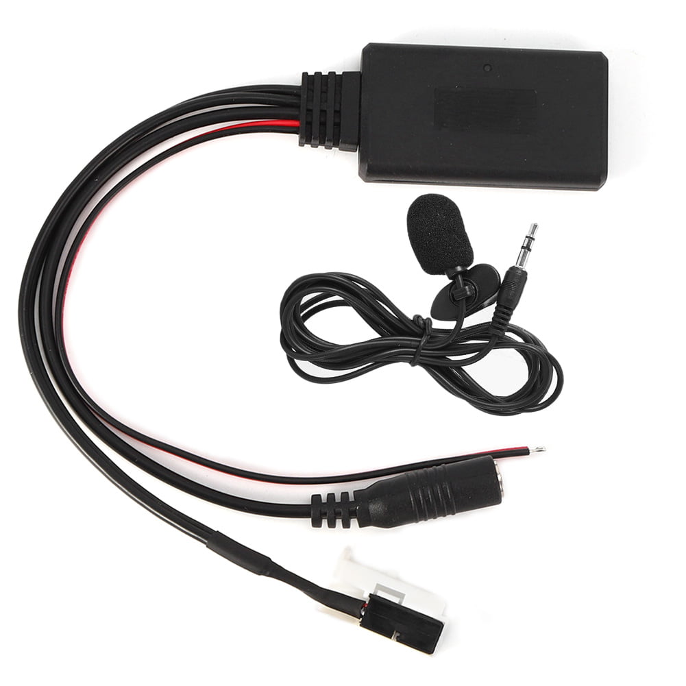 Black Car Bluetooth Audio MP3 Cable Adapter with Microphone Kit Fit for Mercedes CL‑Class 2004‑2006