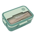 thumbnail image 3 of Plastic Lunch Box,Plastic 3 Compartment Lunch Compartment Lunch Box Plastic Bento Box Versatile Functionality, 3 of 7