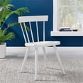 thumbnail image 2 of Modway Sutter 18" Spindle Back Modern Wood Dining Side Chair in White, 2 of 8
