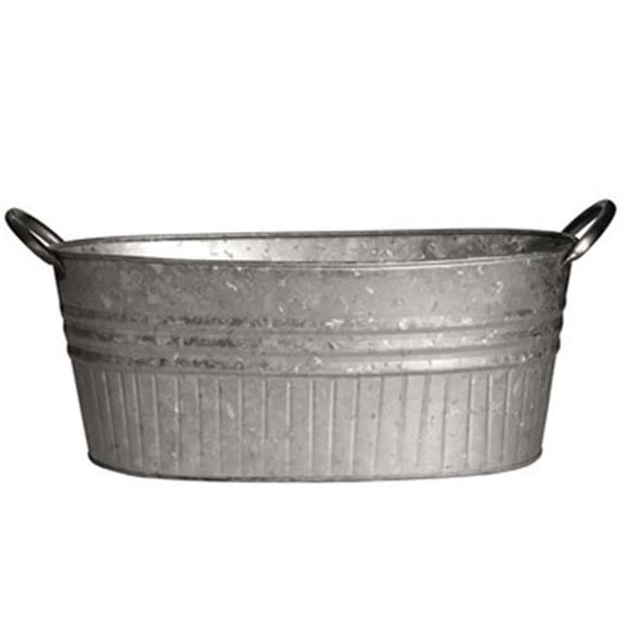 Robert Allen 211998 12 in. Galvanized Tub Planter