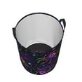 thumbnail image 3 of Kll Multi-Colored Spiders Waterproof Foldable Laundry Hamper Bucket With Handles For Storage Bin,Kids Room,Home Organizer (Small), 3 of 8