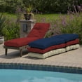 thumbnail image 6 of ARDEN PolyFill Outdoor Chaise Lounge Cushion 76 x 22, Ruby Red Leala, 6 of 12