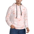 thumbnail image 2 of Sikiie Flower Rabbit Men's Hoodie, Essentials Hoodie, Sweatshirt, Pullover Hooded Sweatshirt for Men-X-Large, 2 of 7