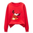 thumbnail image 4 of Navidad moda mujer casual manga larga impreso damas sudaderas tops Pompotops gfhjh14914, 4 of 5