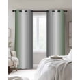 thumbnail image 3 of Fsddascl Sage Green Grey Blackout Curtains for Bedroom/Living Room, Thermal Insulated Kitchen Curtains, Gray Farmhouse Modern Rustic Grommet Darkening Window Treatment Drapes 52"x84"x2, 3 of 8